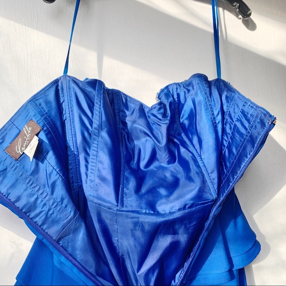 Evening gown royal blue dress - Picture 4 of 7